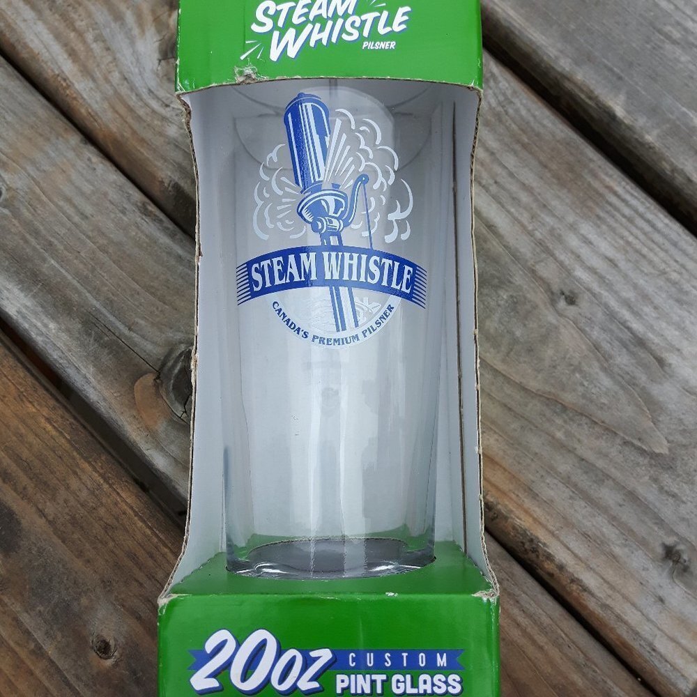 Rare Steam Whistle Custom Pint Glass NIB Brewery